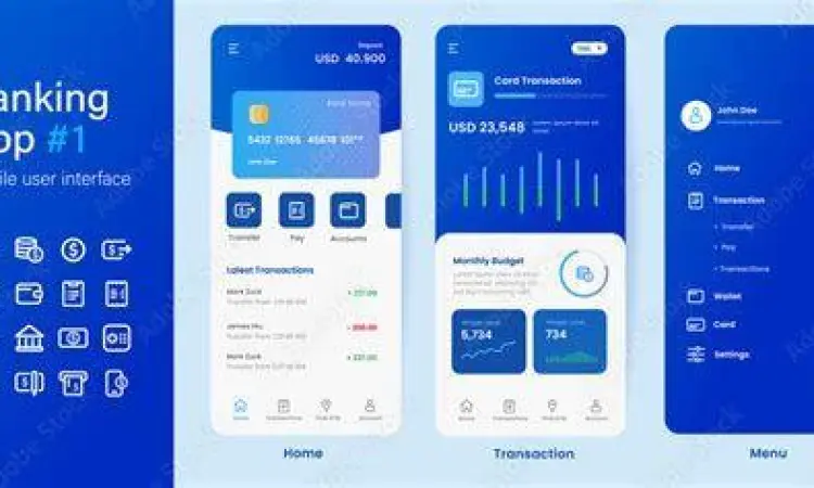 Aplikasi mobile banking di smartphone