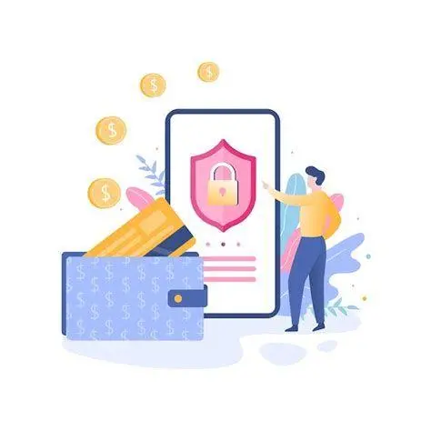 Keamanan Transaksi Digital Infografis mengenai keamanan transaksi digital dan perlindungan data