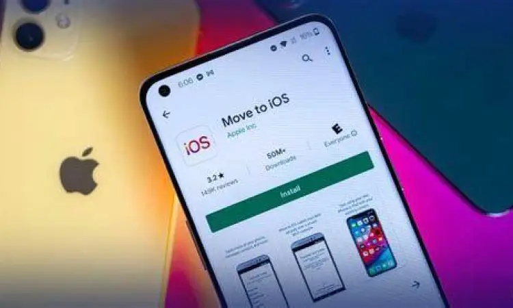 Tampilan aplikasi Move to iOS di Android