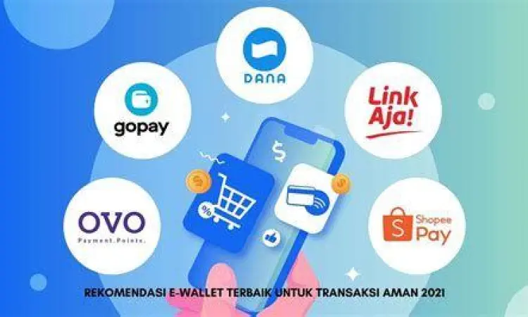 Logo aplikasi Dana dan LinkAja