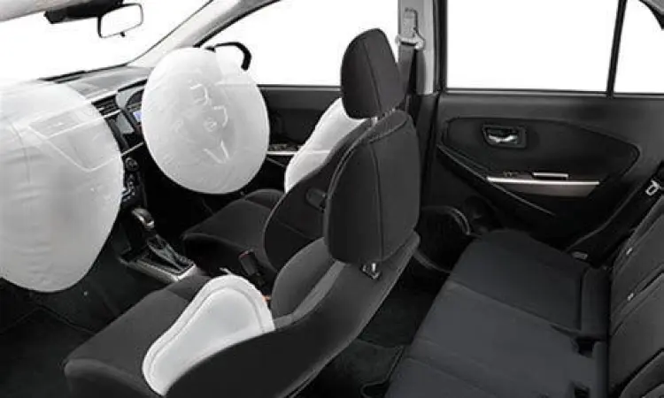 Sistem keamanan kantong udara pada Daihatsu Sirion
