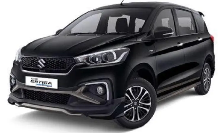 Suzuki Ertiga Cruise Suzuki Ertiga Cruise Hybrid warna hitam tampak depan