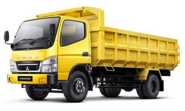 Karoseri Dump Truck Canter Mitsubishi Canter yang dimodifikasi menjadi dump truck untuk konstruksi