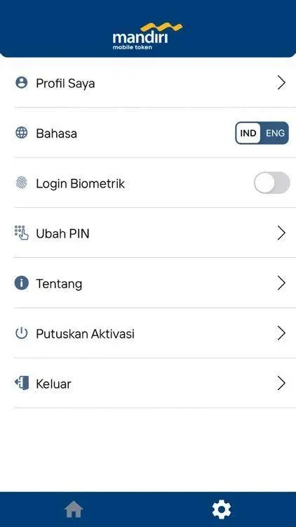 Panduan ATM Mandiri Layar mesin ATM Mandiri untuk transaksi top up