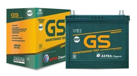 GS Astra Maintenance Free Aki kering GS Astra MF untuk mobil keluarga
