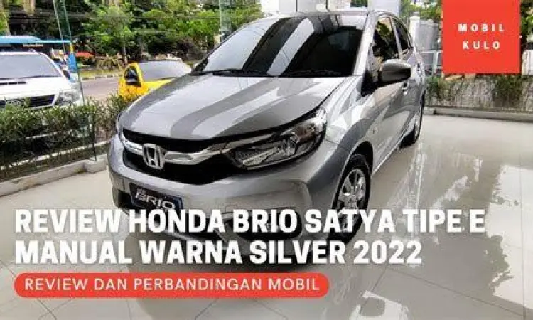 Honda Brio Satya 2022 varian E CVT warna perak