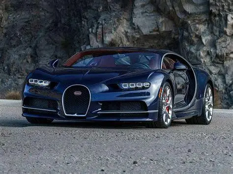Desain Eksterior Bugatti Chiron Eksterior Bugatti Chiron dengan desain aerodinamis