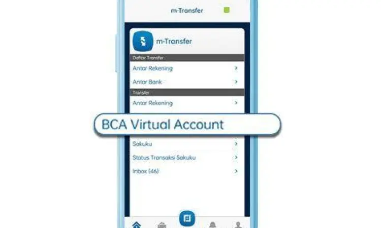 Menu BCA Virtual Account Tampilan menu m-transfer pada aplikasi BCA Mobile