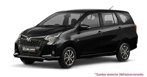 Varian Warna Toyota Calya Mobil Toyota Calya warna hitam di jalan raya