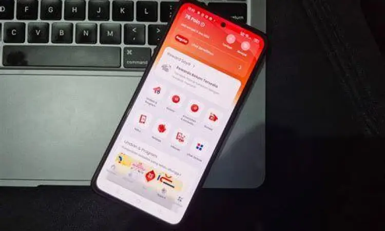 Tampilan aplikasi MyTelkomsel untuk penukaran poin