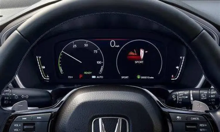 Panel Instrumen Honda Sensing Panel instrumen Honda CR-V yang menampilkan status Honda Sensing