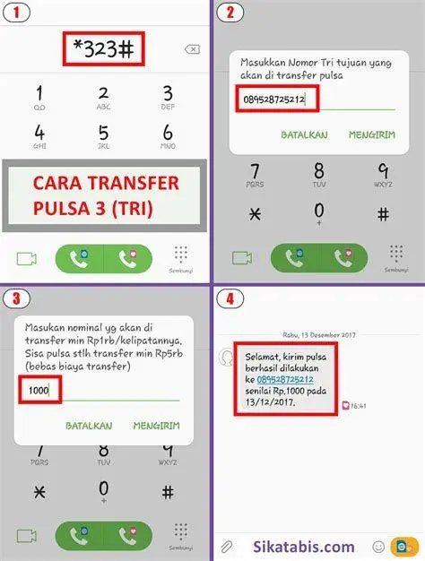 Cek Pulsa Tri Pengecekan sisa pulsa Tri sebelum transfer