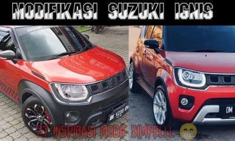 Modifikasi Suzuki Ignis dengan velg aftermarket