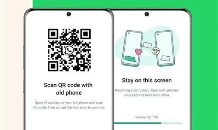 proses pindah chat whatsapp menggunakan qr code