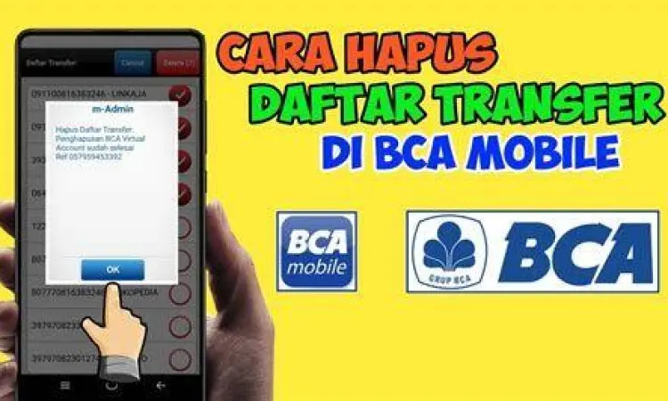Konfirmasi Hapus Daftar Transfer proses konfirmasi hapus daftar transfer m-bca