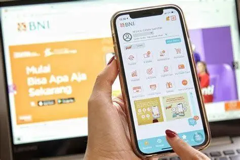 Transfer Melalui Mobile Banking Aplikasi mobile banking untuk mentransfer uang