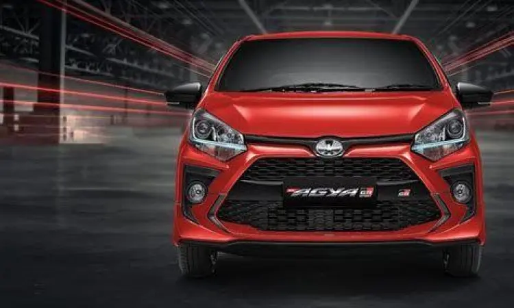 Eksterior Toyota Agya Bekas Tampilan depan Toyota Agya generasi kedua yang sporty