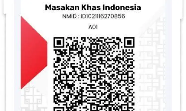 Pembayaran menggunakan QRIS di merchant menggunakan smartphone