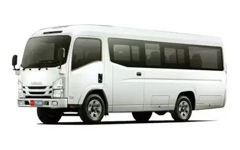 Isuzu Elf Long 20 Seat Eksterior Isuzu Elf Long Putih