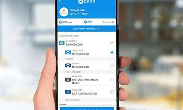 Menu Top Up DANA Menu isi saldo pada aplikasi DANA
