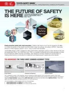 Fitur Keselamatan Toyota Safety Sense Ilustrasi sensor Toyota Safety Sense pada kaca depan mobil