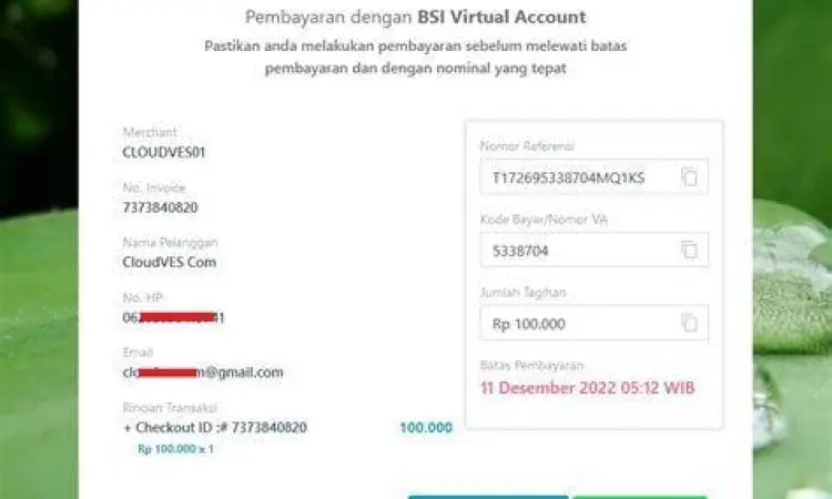 Pembayaran VA Proses transaksi virtual account di bank digital
