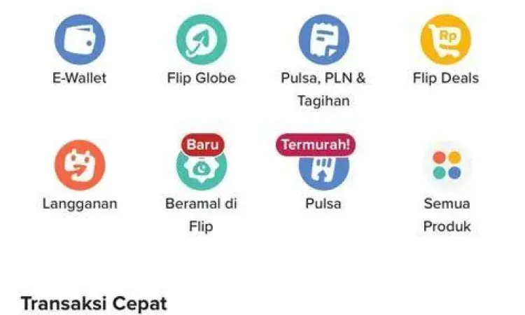 Tampilan antarmuka aplikasi Flip terbaru