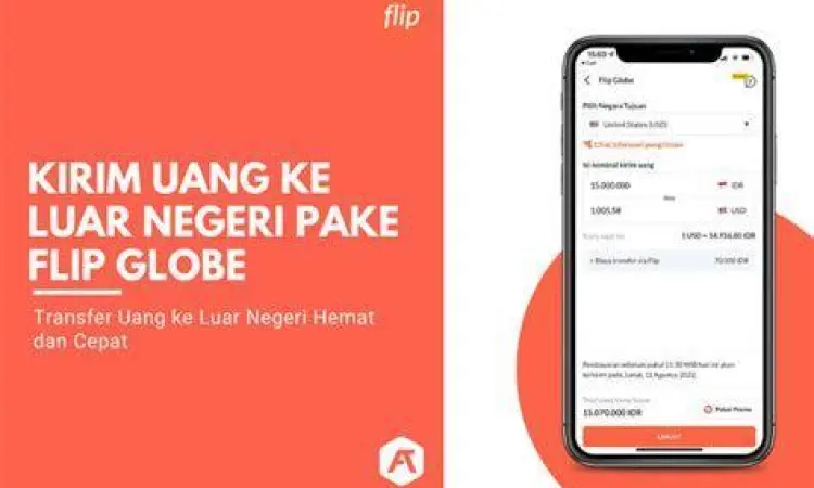 Fitur Flip Globe untuk kirim uang internasional