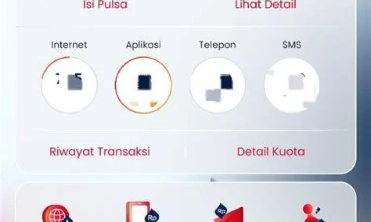 Interface MyTelkomsel Aplikasi MyTelkomsel untuk bagi pulsa