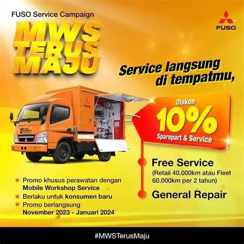 Layanan Purna Jual Fuso Layanan bengkel resmi Mitsubishi Fuso Indonesia