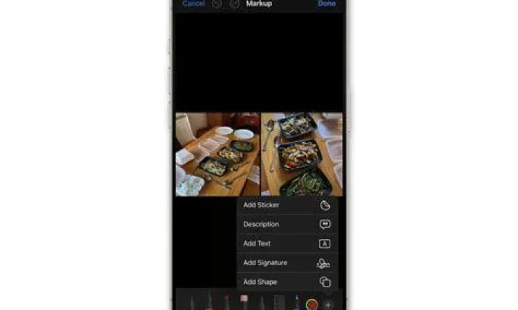 Fitur Markup Ponsel Menggunakan fitur markup pada ponsel untuk sensor data