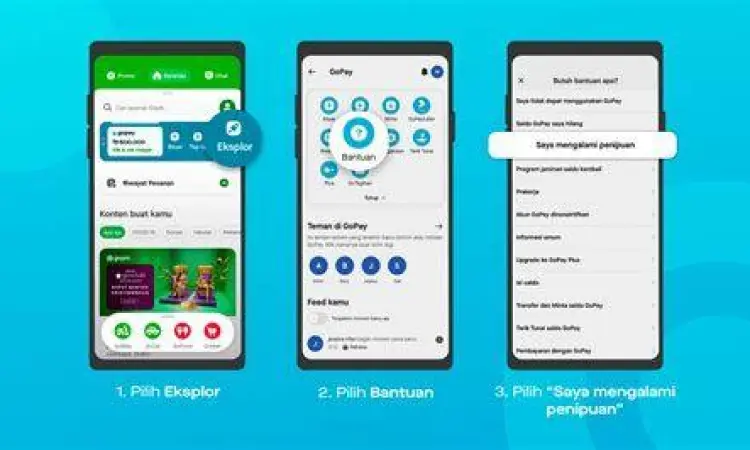 Menu Bantuan GoPay Layanan bantuan aplikasi GoPay