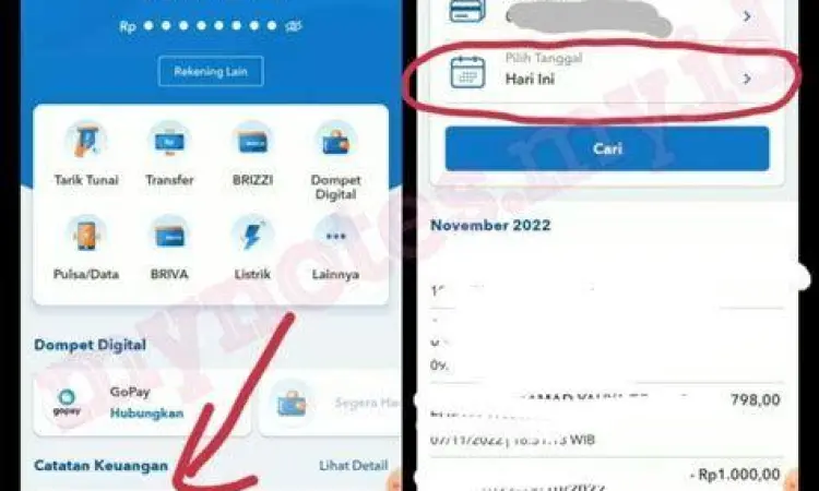 Registrasi Rekening BRI Langkah input nomor rekening BRI di aplikasi BCA Mobile