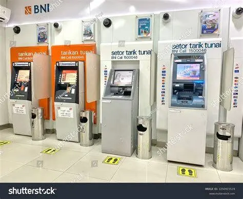 Mesin ATM BNI Mesin ATM BNI yang tersedia luas untuk layanan transfer uang