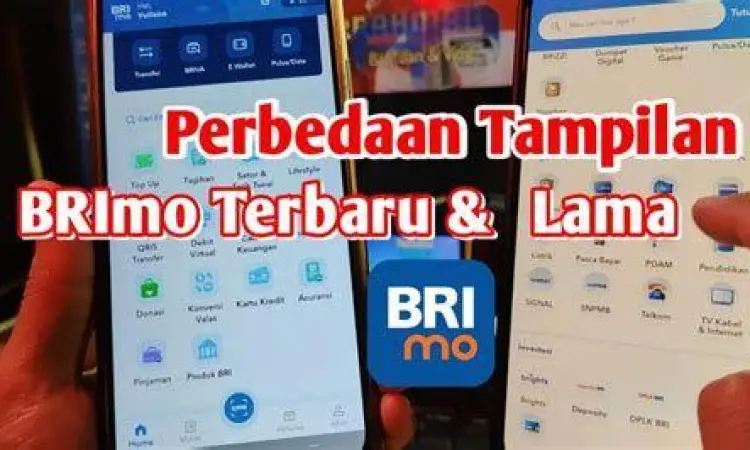 Menu Utama BRImo Tampilan menu utama aplikasi BRImo untuk transfer antarbank
