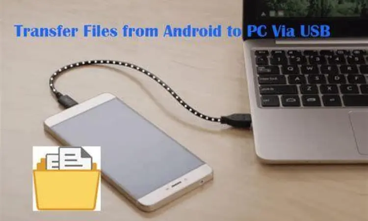 Menghubungkan kabel USB dari laptop ke HP