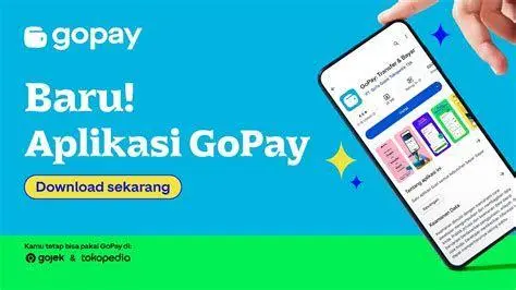 Antarmuka GoPay ke LinkAja Tampilan antarmuka aplikasi GoPay dan LinkAja