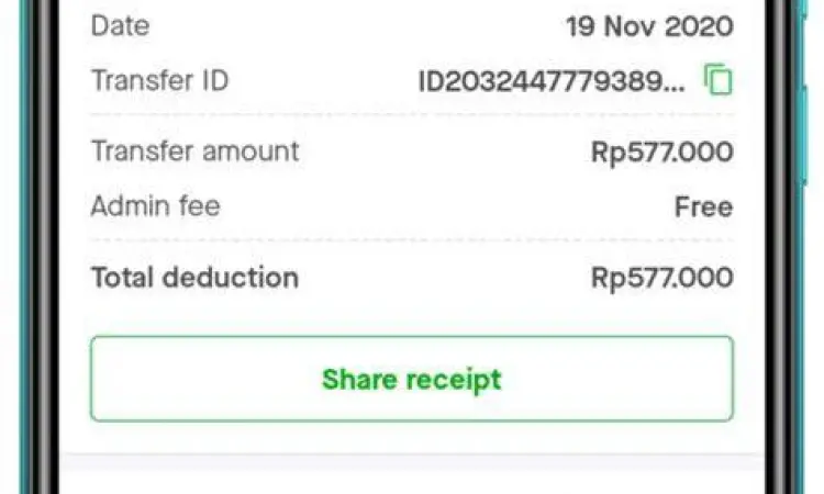 Langkah demi langkah transfer bank di GoPay