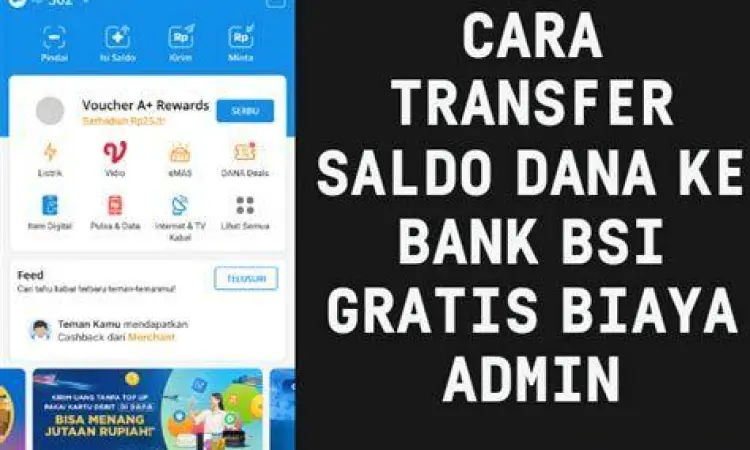 Ilustrasi biaya admin transfer antar dompet digital