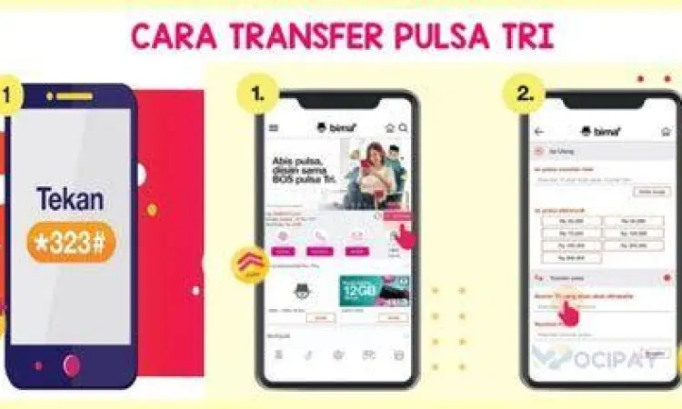 Syarat utama melakukan bagi pulsa pada operator Tri