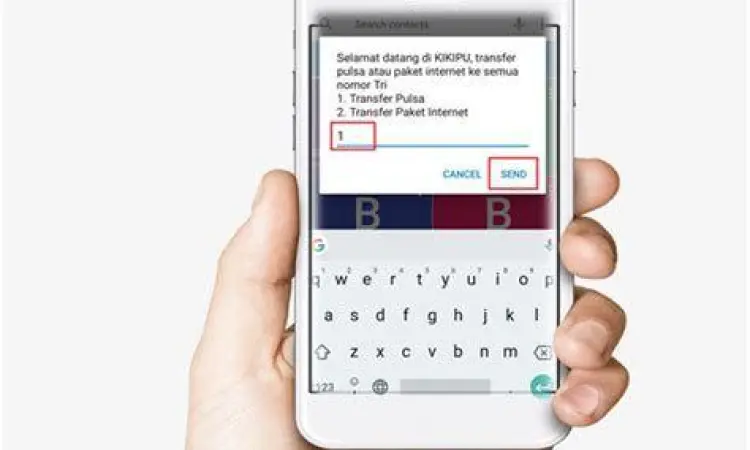 Format SMS cara transfer pulsa ke sesama Tri