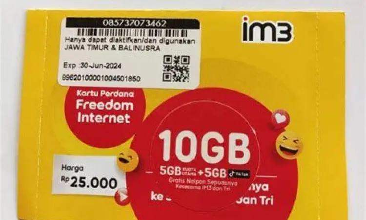 Kartu Perdana IM3 Kartu perdana IM3 Ooredoo Hutchison terbaru