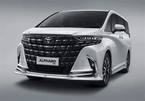 Toyota Alphard Hybrid Logo Hybrid pada sisi mobil Toyota Alphard