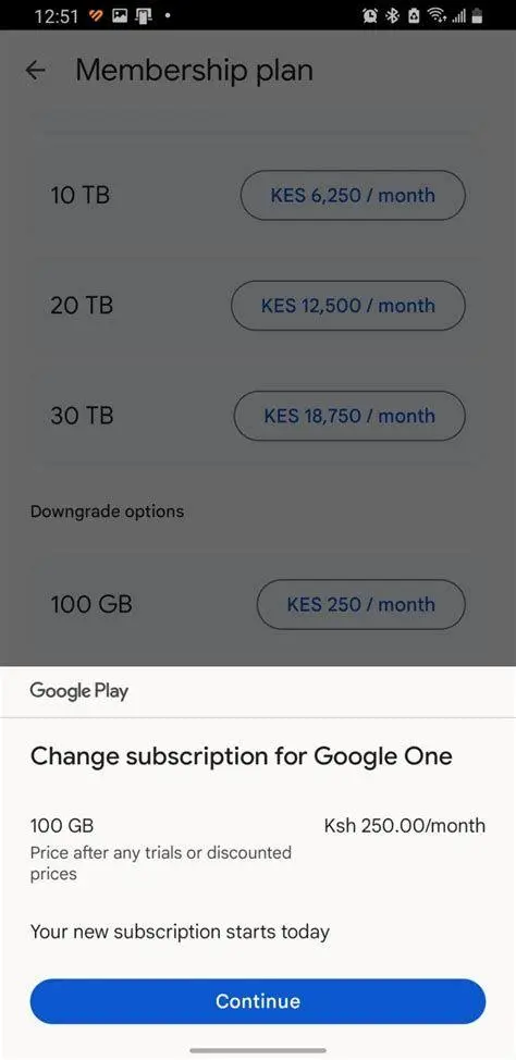 Manfaat Saldo Google Play Pembayaran langganan Google One menggunakan saldo Play Store