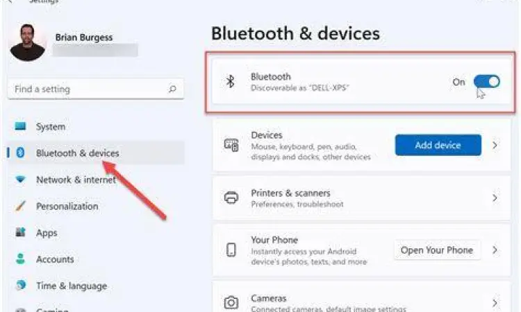 Transfer Video via Bluetooth Menu pengaturan bluetooth di laptop windows