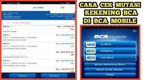 Layar Mutasi Rekening BCA tampilan mutasi rekening bca mobile