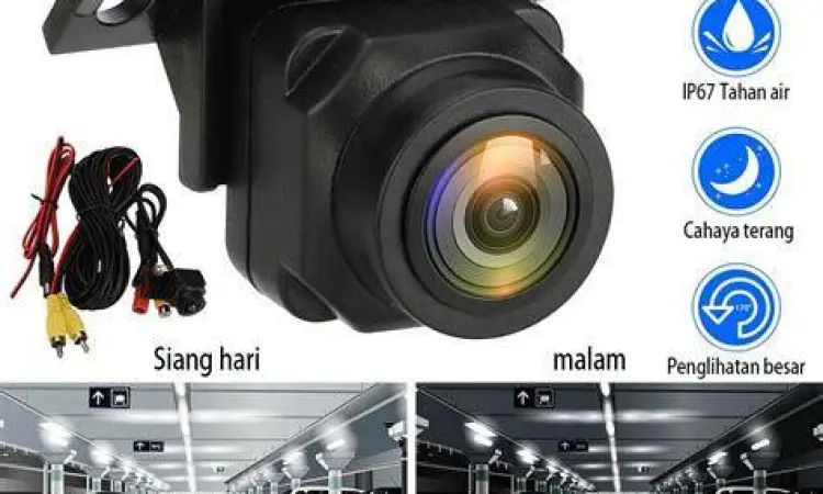 tampilan kamera mundur mobil fitur night vision