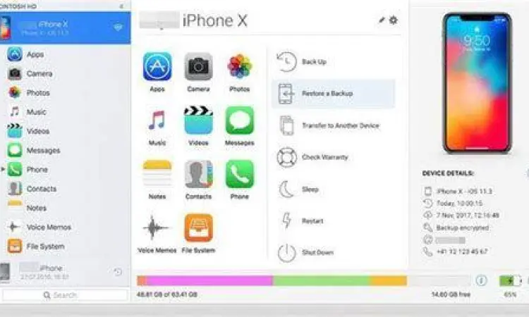 Tampilan aplikasi Photos Windows saat mengimpor data dari iPhone