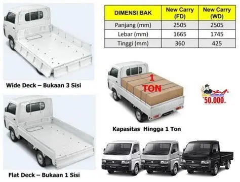 Kapasitas Muatan Carry Bak Suzuki New Carry bermuatan penuh barang logistik
