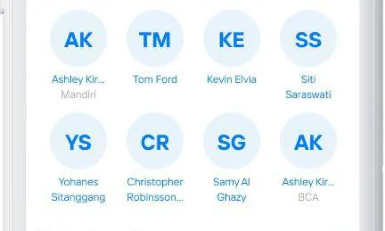 Menu Transfer Livin Mandiri Tampilan menu transfer pada aplikasi Livin by Mandiri